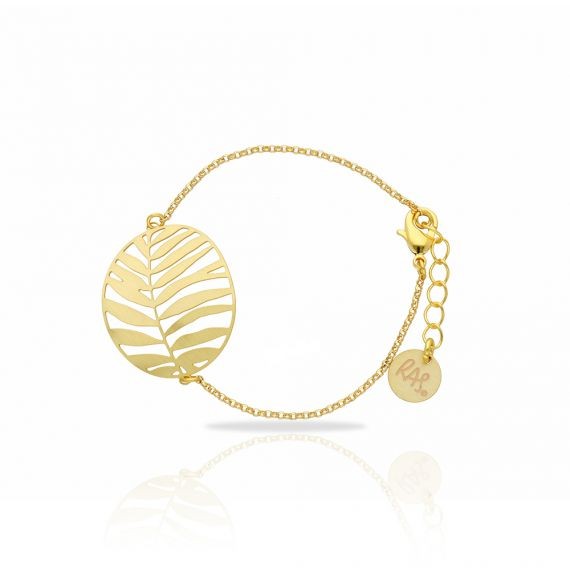 Bracelet chainette doré Tropic marque RAS